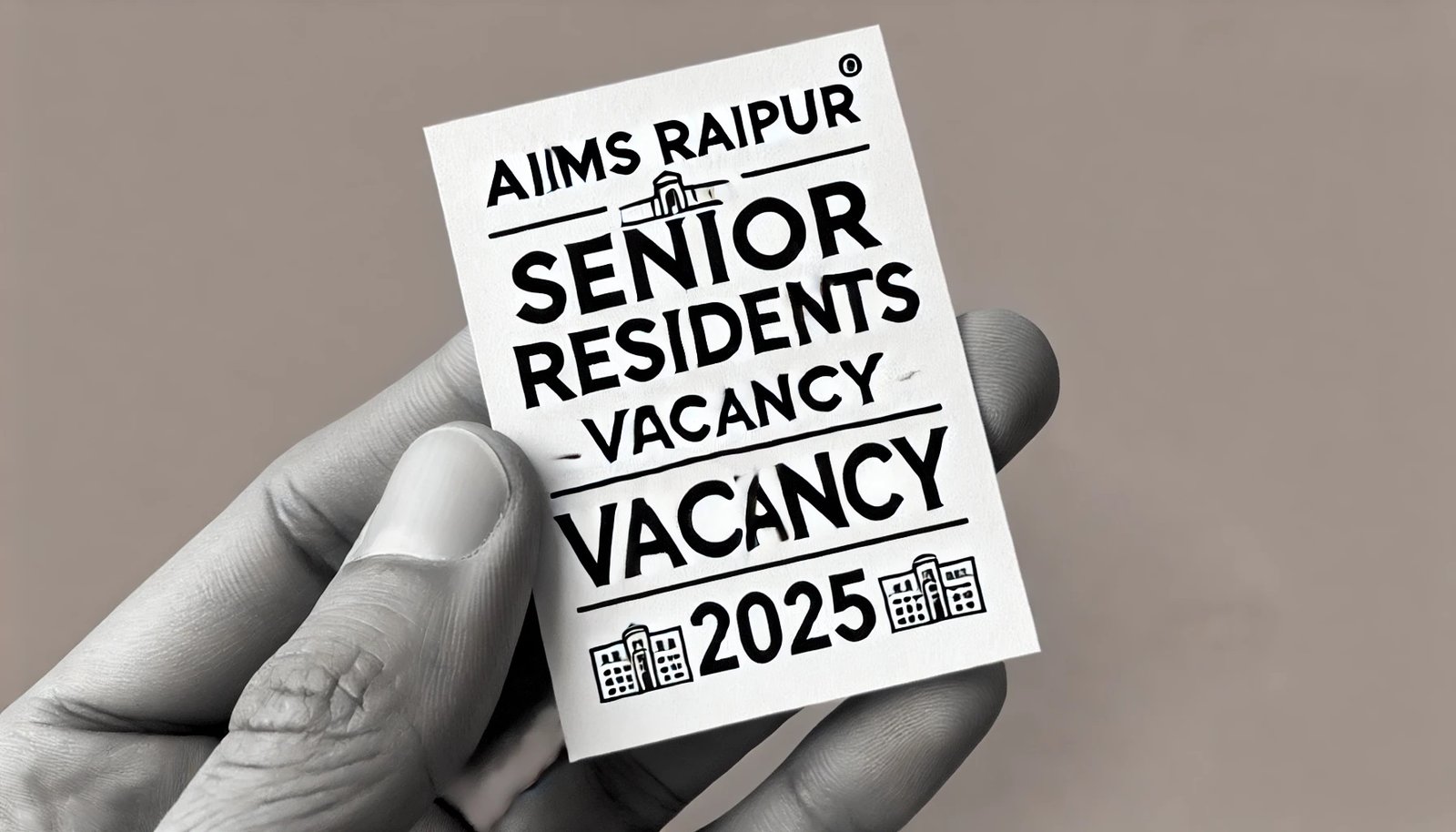AIIMS Raipur Senior Residents Recruitment 2025