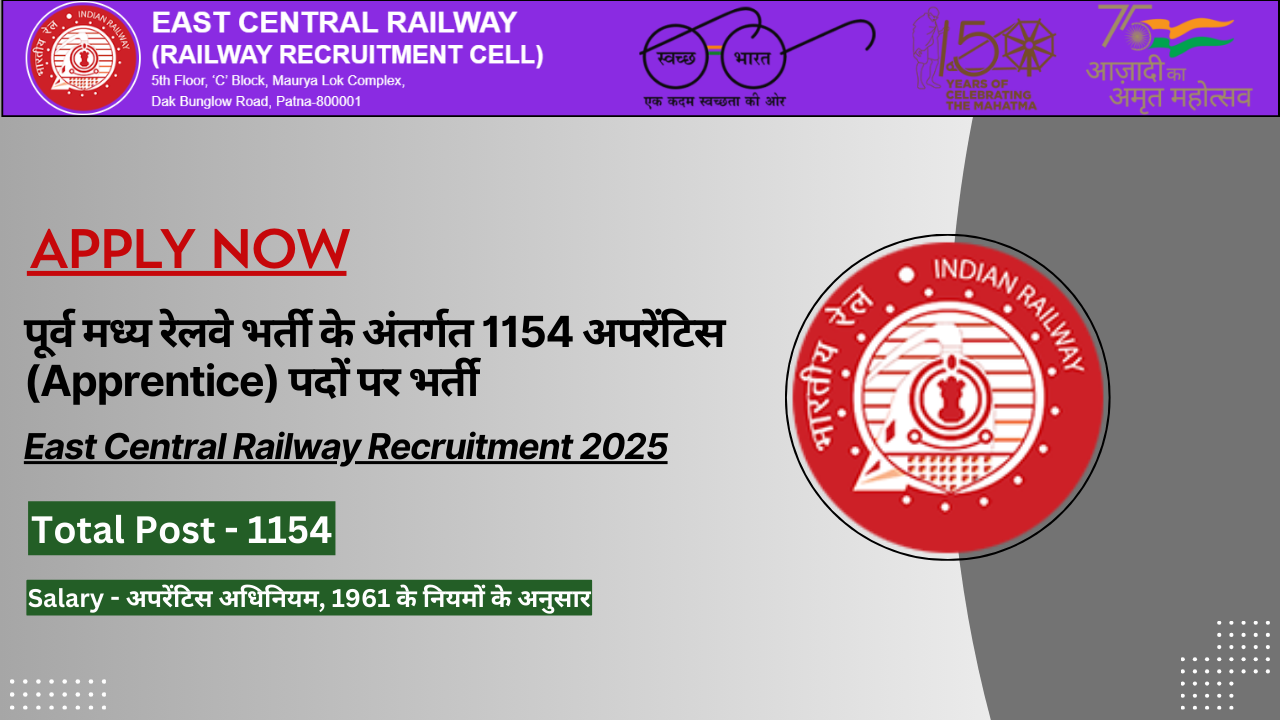 East Central Railway Recruitment 2025