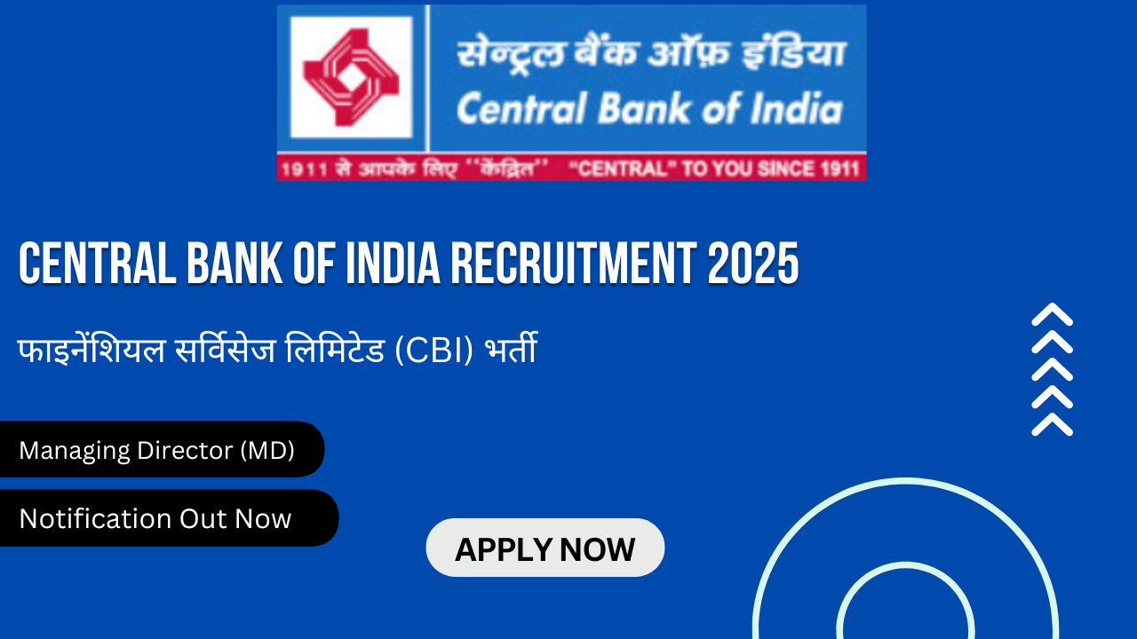 Central Bank of India Recruitment 2025