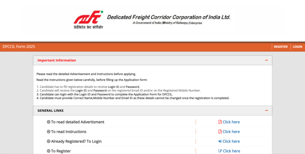 DFCCIL Recruitment 2025 | DFCCIL में निकली जूनियर मेनेजर, एग्जीक्यूटिव एवं मल्टीटास्किंग में 642 पदों पर भर्ती Apply Now DFCCIL Recruitment 2025 | DFCCIL में निकली जूनियर मेनेजर, एग्जीक्यूटिव एवं मल्टीटास्किंग में 642 पदों पर भर्ती Apply Now