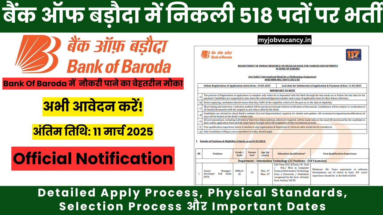 Bank of Baroda Recruitment 2025