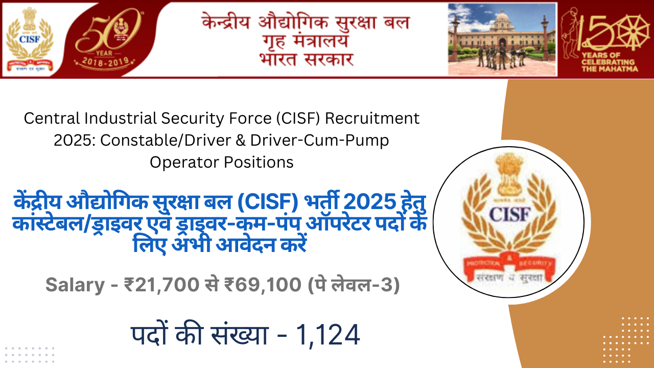 CISF Recruitment 2025