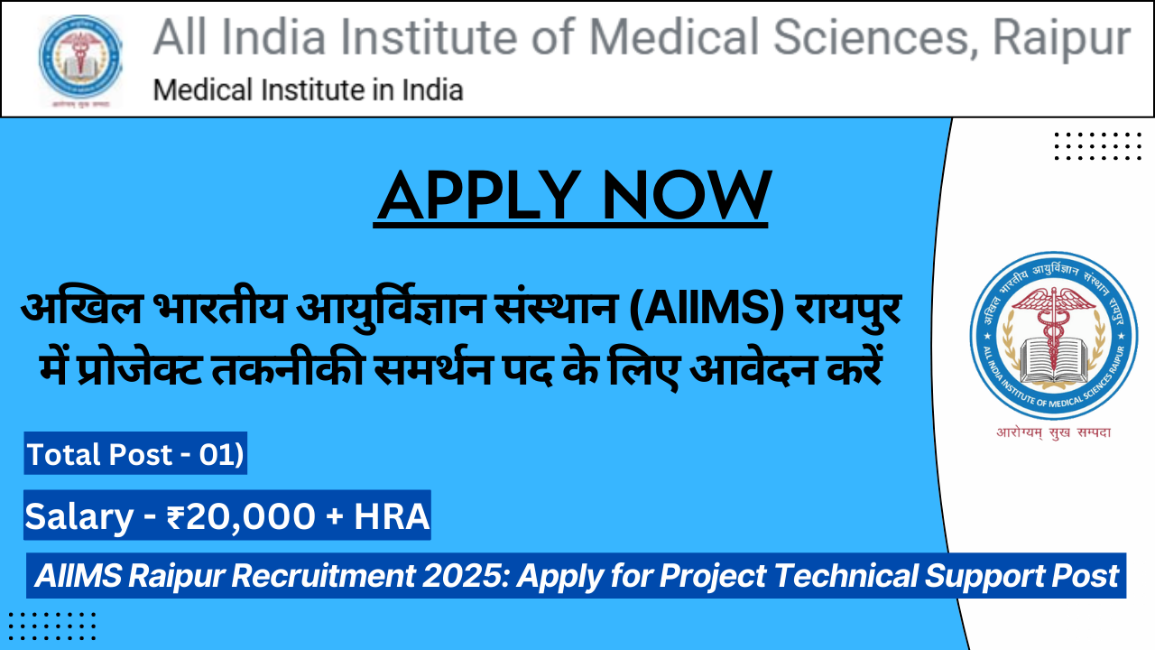 AIIMS Raipur Recruitment 2025